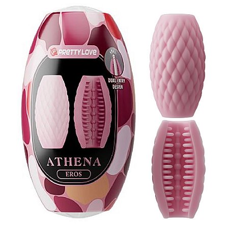 Pretty Love Athena Eros - egg masturbador texturizado vazado - cor rosa