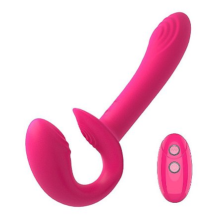 Strapless vibrador recarregável com controle remoto