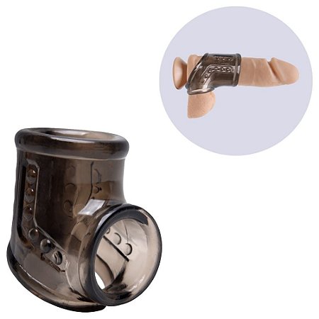 Pretty Love Penis Sleeve - capa peniana vazada anel de testículos