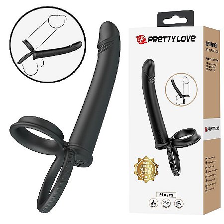 Pretty Love Moses - anel peniano companheiro para dupla penetração
