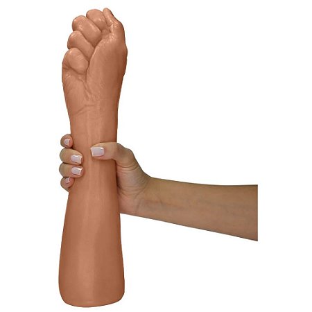 Realistic big dildo Hand Fist - Mão Erótica Realística - 37 x 7,4cm - cor bege