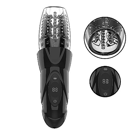 Delta VI - masturbador Lanterna para glande com rotação / vai e vem