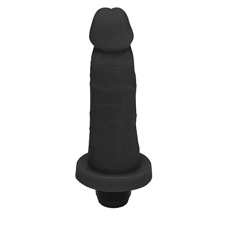 Realistic big dildo Mimo - Pinto de borracha realístico pequeno com vibrador - 13,5x4cm - cor preta