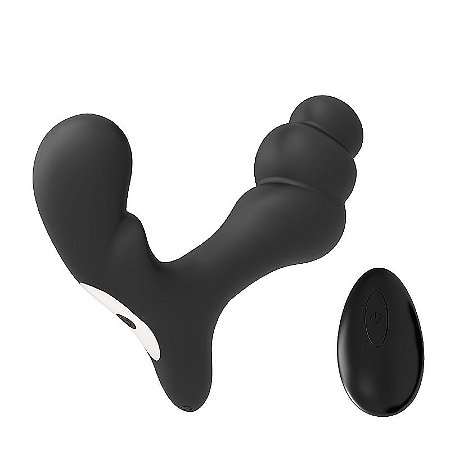 Bone- massageador de próstata recarregável com vibrador