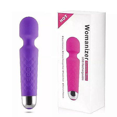 LOVE MAGIC WOMANIZER VARINHA MÁGICA - MASSAGEADOR ERÓTICO RECARREGÁVEL EM SOFT TOUCH COM 18 FUNÇÕES DE VIBRAÇÃO - 20 X 4 CM | COR: ROSA