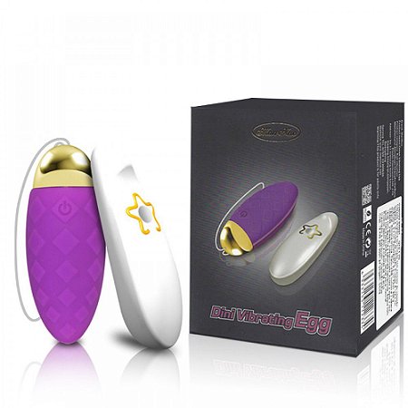 DINI VIBRATING EGG - CÁPSULA VIBRATÓRIA RECARREGÁVEL COM 10 MODOS DE VIBRAÇÃO, TEXTURA QUADRICULADA, CONTROLE REMOTO SEM FIO - 8 X 3 CM