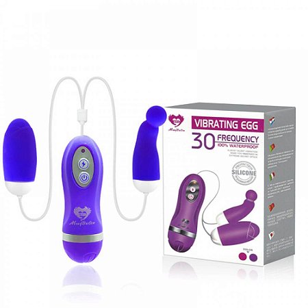 MBQ VIBRATING EGG - CÁPSULA VIBRATÓRIA DUPLA COM 30 MODOS DE VIBRAÇÃO