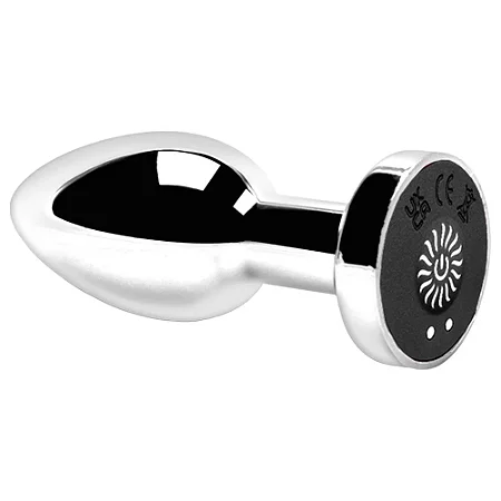 Super Vibe App Butt Plug - Plug anal inox recarregável com vibração com controle via aplicativo