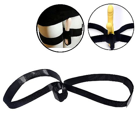 Cinta de perna para suporte de vibrador