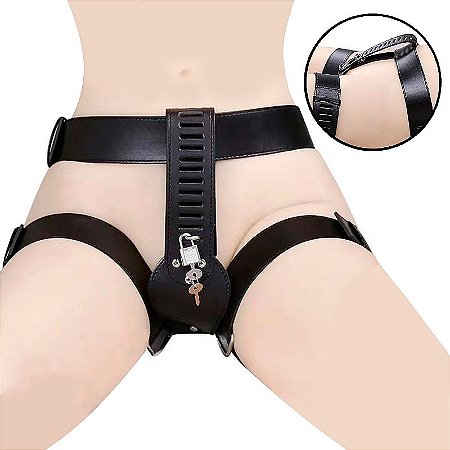 Cinta de castidade feminino ajustável