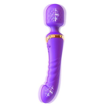 Kael - 2 em 1 Massageador e estimulador vaginal varinha mágica vibrador recarregável