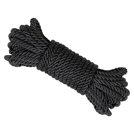 SHIBARI CORDA PARA BONDAGE AMARRAÇÃO BDSM 10 METROS - COR PRETA