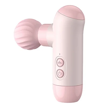 Mini pistola massageador recarregável com estimulador por tecnologia de vibrar