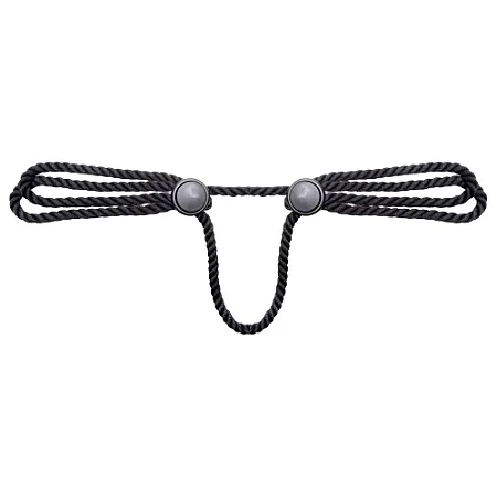 Algemas corda sado bondage - cor preta