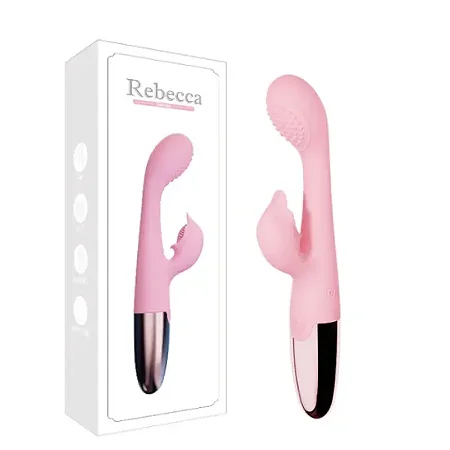 Rebecca - vibrador recarregável de ponto G com estimulador de clitóris