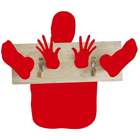 Sex Furniture Bondage - placa para restrição de pulsos e tornozelos