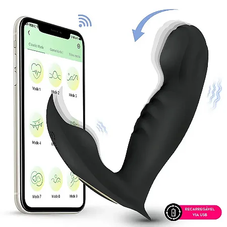 App Prostate Pleasure - vibrador para próstata recarregável com controle via APP de celular