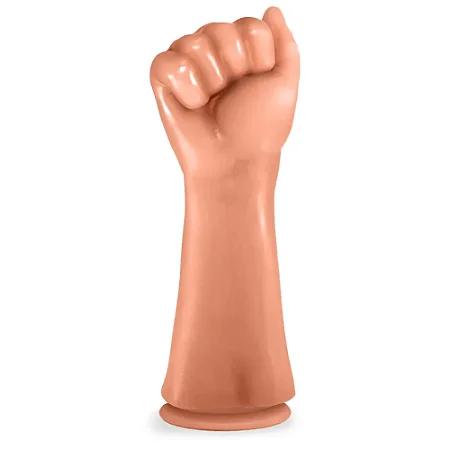 Realistic big dildo Fist Power - Mão fechada para fisting fucking com ventosa - 23 x 7,8cm - cor bege
