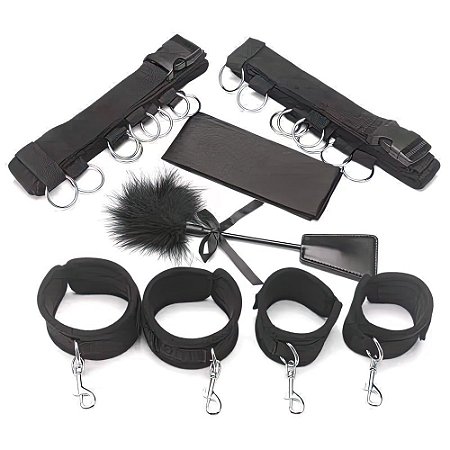 Kit de Bondage e Restrição com 8 Peças