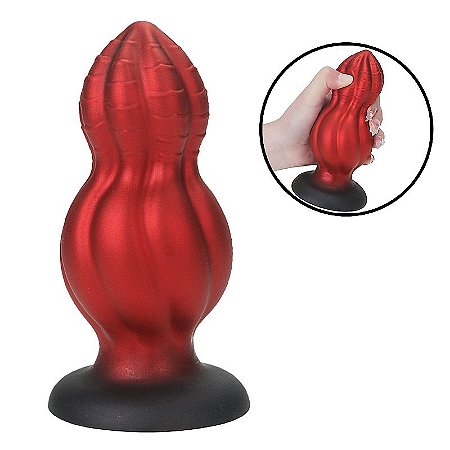 Alien Butt Plug - Plug Anal Formato Cônico 16,2 x 7,0cm