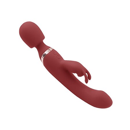 2 em 1 - Vibrador Varinha Mágica Recarregável e Vibrador de Ponto G com 10 Modos De Vibração