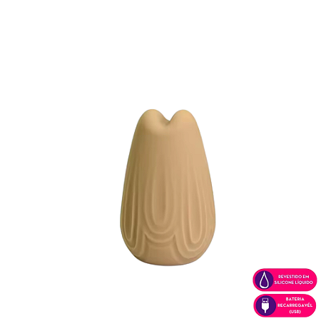 Vibrador revestido em silicone liquido