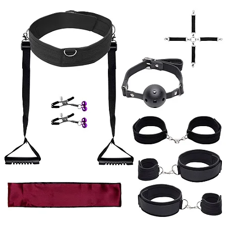 Kit de Bondage Conjunto com Puxador de Cintura