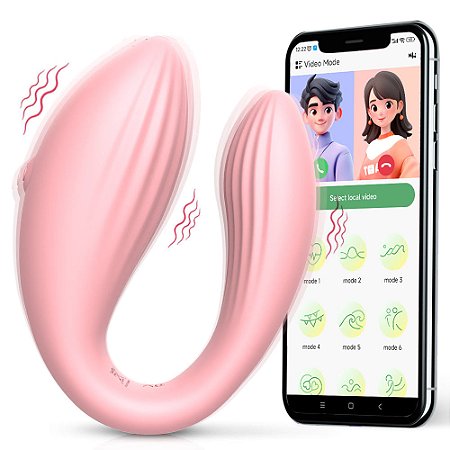 Mannuo - Vibrador Para Casal Com 10 Modos De Vibração,Com Controle Via Aplicativo