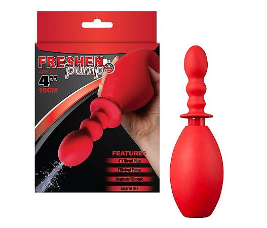 FRESHEN PUMP - DUCHA ÍNTIMA HIGIÊNICA ("CHUCA" / "XUCA") COM APLICADOR ESCALONADO - 24 X 7,5 CM