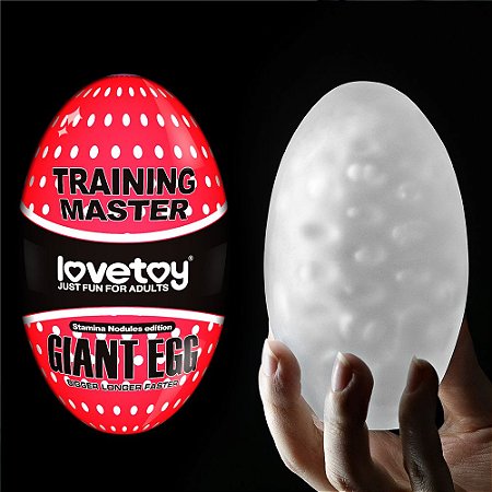 LOVETOY BIG DRAGON GIANT EGG STAMINA NODULES EDITION - MASTURBADOR EM FORMA DE OVO GRANDE