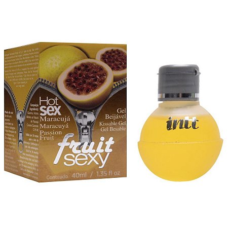 INTT FRUIT - GEL SEXO ORAL COMESTÍVEL COM FUNÇÃO DE AQUECER AROMA MARACUJÁ