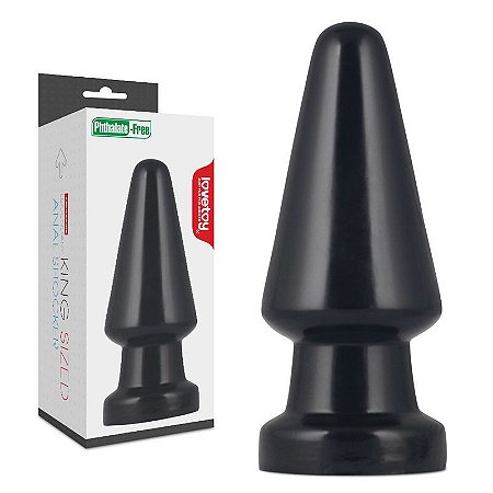 King Sized Anal Shocker Lovetoy - PLUG ANAL tamanho grande com ventosa 19X7,5cm