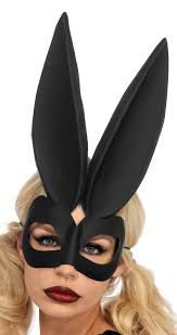 Leg Avenue Bad Bunny - Máscara de coelho preta
