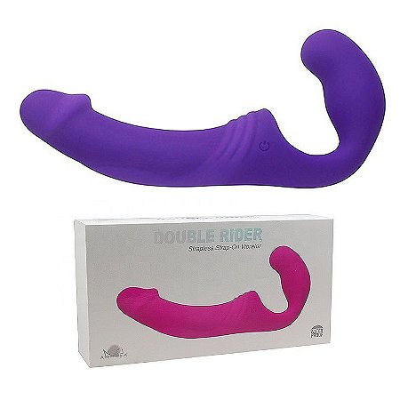 APHRODISIA DOUBLE RIDER - STRAPLESS VIBRADOR RECARREGÁVEL COM PLUG VAGINAL