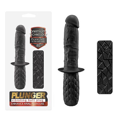 NANMA Plunger - Vibrador Butt Plug com 10 Modos de Vibração e Controle Remoto