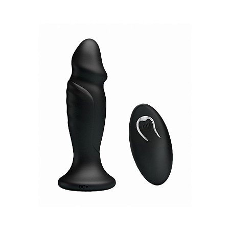 PRETTY LOVE MR PLAY II - PLUG ANAL COM VIBRO, RECARREGÁVEL E COM 12 MODOS DE PULSAÇÃO NA PONTA