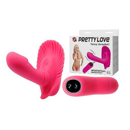 PRETTY LOVE FANCY CLAMSHELL CONTROLE REMOTO - CALCINHA VIBRATÓRIA, MASSAGEADOR DE PONTO G E ESTIMULADOR CLITORIANO COM 10 MODOS DE VIBRAÇÃO
