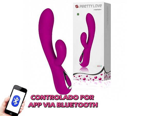 PRETTY LOVE HONEY - VIBRADOR RECARREGÁVEL ESTIMULADOR DE CLITÓRIS E PONTO G - CONTROLADO POR APLICATIVO