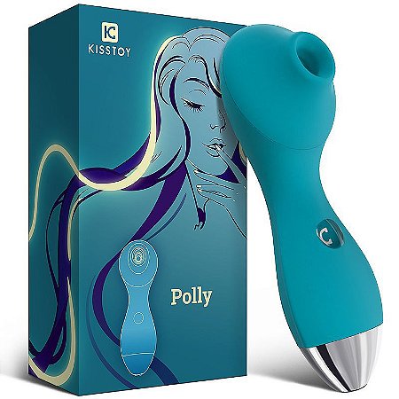 KISSTOY POLLY - ESTIMULADOR DE CLITÓRIS COM PULSAÇÃO - 3 MODOS DE PULSAÇÃO - 13,2 X 4,5 CM - COR AZUL