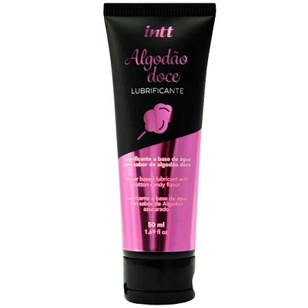 INTT LUBRIFICANTE BEIJÁVEL COM EFEITO DE ESQUENTAR 50 ML - AROMA ALGODÃO DOCE