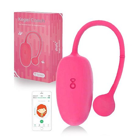 MAGIC KEGEL COACH - VIBRADOR PARA TREINAMENTO DE POMPOARISMO, RECARREGÁVEL - CONTROLE POR APP VIA CELULAR