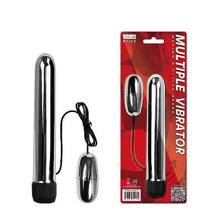 VIBRADOR PERSONAL MULTIVELOCIDADE COM BULLET - 17 X 2,5 CM