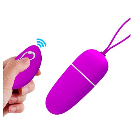 PRETTY LOVE BRADLEY - CÁPSULA VIBRATÓRIA EM SOFT TOUCH COM 12 FUNÇÕES DE VIBRAÇÃO E CONTROLE REMOTO - 6 X 2,5 CM