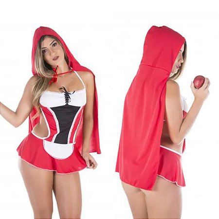 FANTASIA VESTIDO CHAPEUZINHO VERMELHO