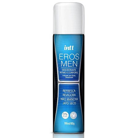 INTT EROS MEN -  DESODORANTE ÍNTIMO MASCULINO JATO SECO 166ML/90GR