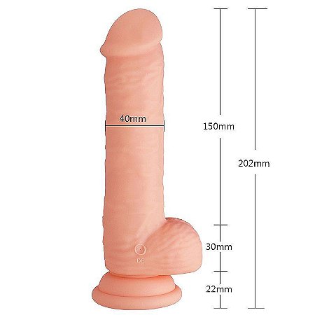 APHRODISIA ESCAPADE SILICONE DONG SUPERIOR - PÊNIS BEGE REALÍSTICO RECARREGÁVEL COM VIBRADOR E VENTOSA - 22 X 4CM