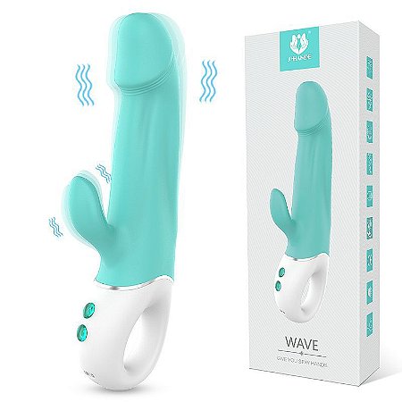 S-HANDE WAVE - VIBRADOR ESTIMULADOR DE PONTO G E CLITÓRIS COM 9 MODOS DE VIBRAÇÃO - 22,7 X 4, 3 CM