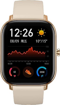 Smartwatch Xiaomi Amazfit GTS A1914 Dourado Versão Global