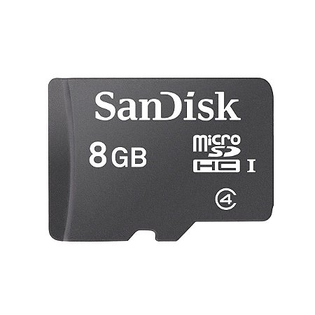 Cartão De Memória 8Gb Micro Sd + Adaptador SD - SanDisk - GBinfo
