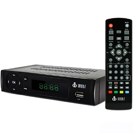 Conversor Digital Para Tv - Itv-200 Com Visor Led Hdmi E Usb - Infokit